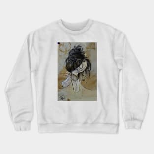 The white scarf Crewneck Sweatshirt